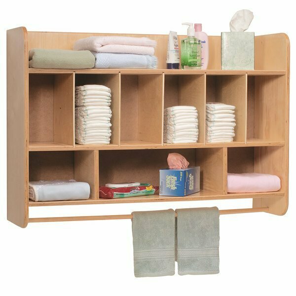 Whitney Brothers WB4646 36'' x 10'' x 24 3/4'' Wall Mounted Diaper Storage Cabinet 9464646